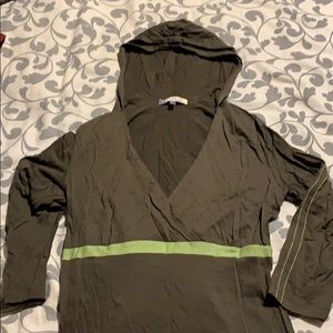 IBEX merino wool V-neck size Large